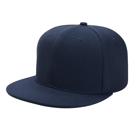 Color-Matching Adjustable Flat Brim Baseball Cap – Unisex Hip-Hop Street Style