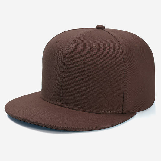Color-Matching Adjustable Flat Brim Baseball Cap – Unisex Hip-Hop Street Style